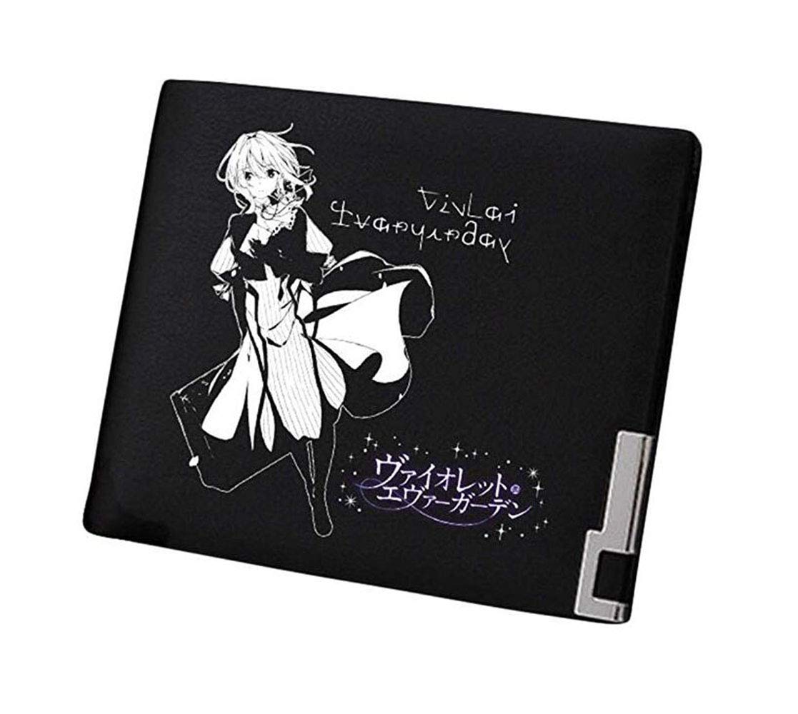 Violet Evergarden Anime PU Leather Wallet for Men & Women - Slim Bifold Billfold with Money Clip - Perfect for Cosplay, Anime Conventions & Daily Use