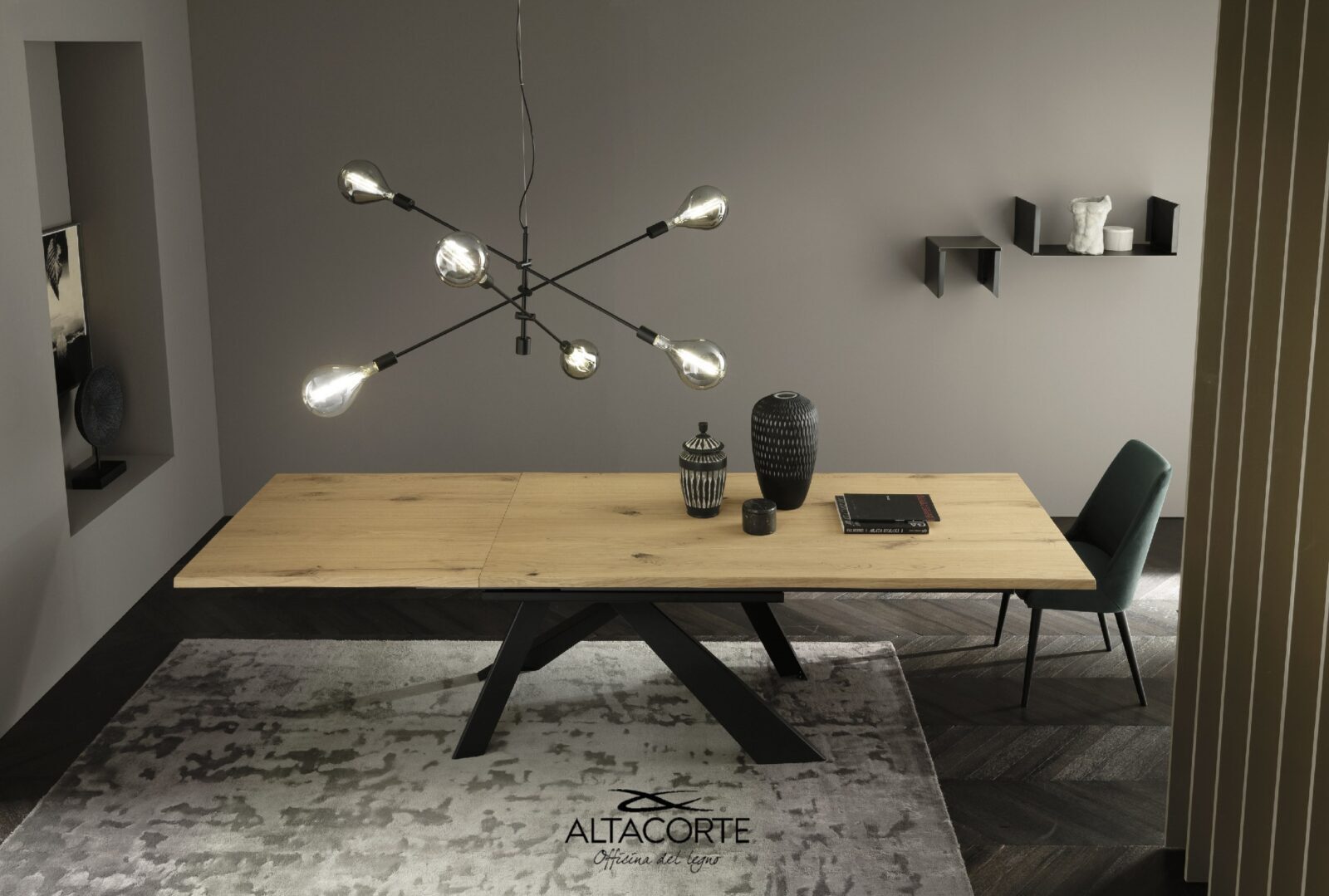 Extending Metal Dining Table - Expandable Adjustable Height Kitchen Table for Small Spaces - Perfect for Apartments, Breakfast Nooks & Outdoor Patios