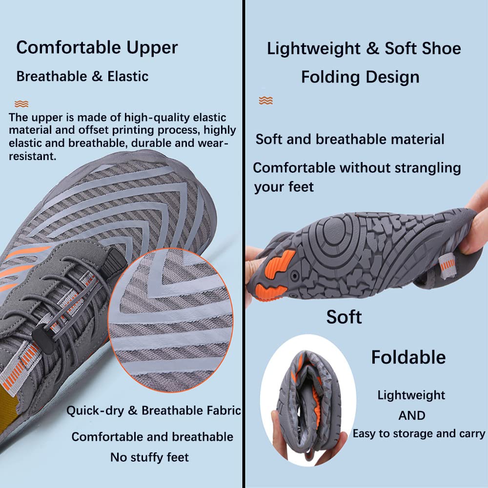 **Women's & Men's Quick-Dry Water Shoes - Barefoot Aqua Shoes for Swimming, Beach, Yoga & Outdoor Sports**