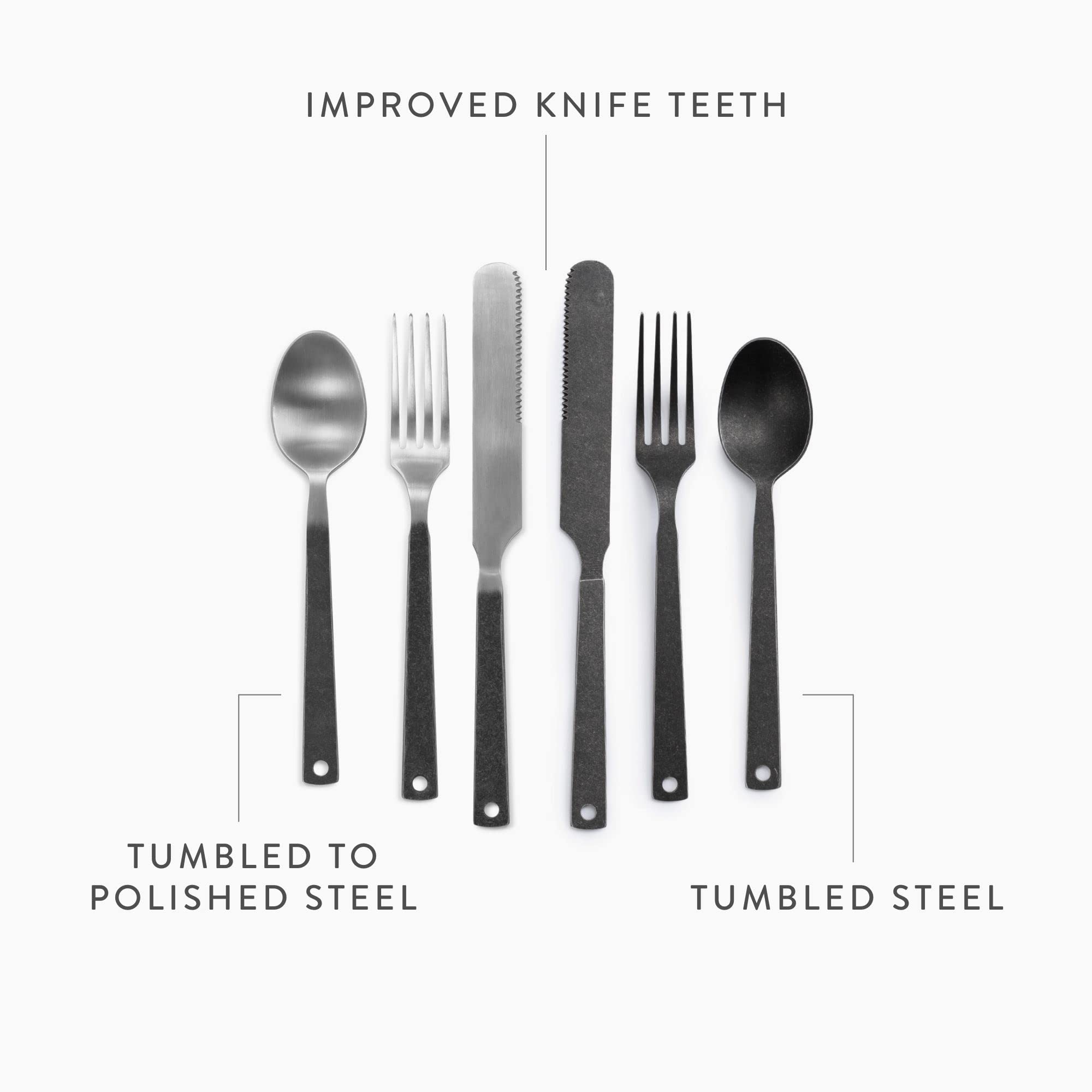 Premium Stainless Steel Flatware Set - 6-Piece Silverware for Camping, Picnics & Formal Dining - Includes Forks, Knives & Spoons - Durable Polished Cutlery for Outdoor Adventures & Elegant Dinner Parties (Silver)
