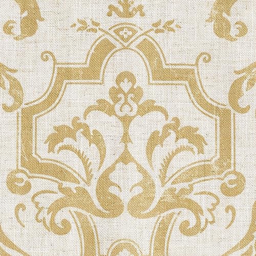 Baroque | Mustard Yellow on Flax