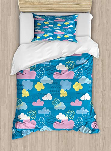 Sea Blue Pastel Yellow
