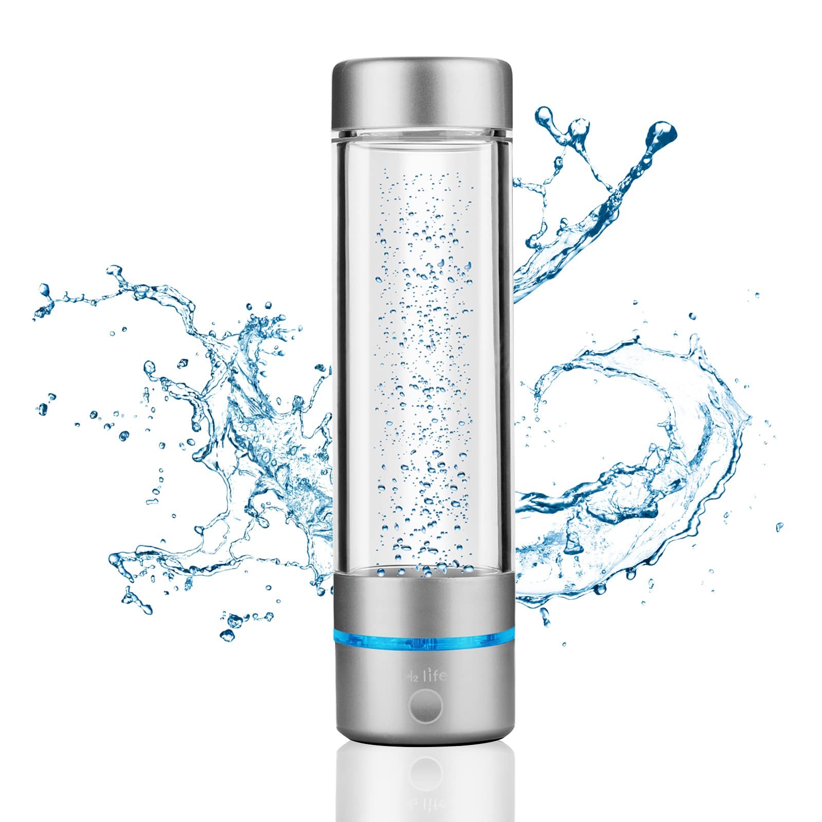 Premium Hydrogen-Rich Water Bottle - 320ml Portable Hydrogen Water Generator with SPE/PEM Technology (5000PPB) - Dual Mode Ionized Hydrogen Water Maker for Sports, Travel, Hiking & Swimming - Stay Hydrated & Energized Anywhere