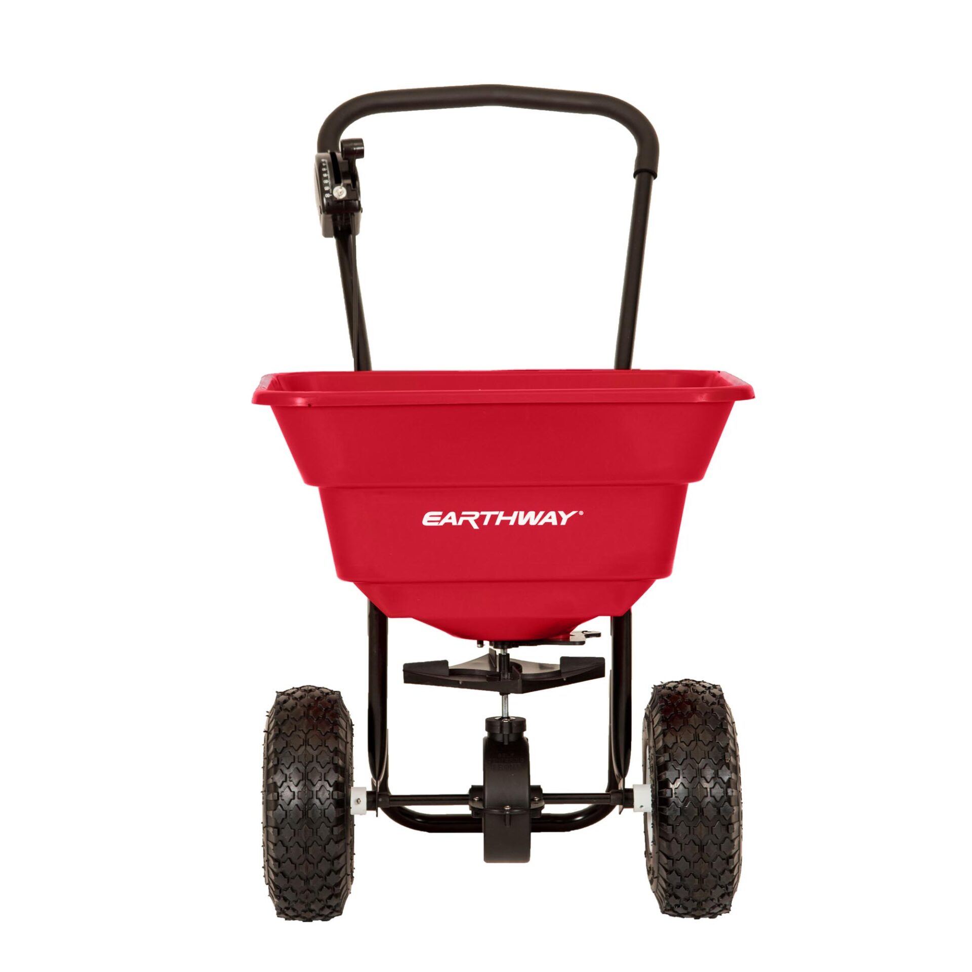 Earthway 2050P Commercial Broadcast Spreader - 80 Lbs Hopper with Durable Pneumatic Tires - Professional Lawn & Garden Fertilizer Spreader for Large Yards, Golf Courses & Landscaping