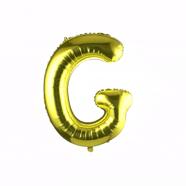 Balloonify Gold Mylar Letter G Balloon - 40 Inch Large Foil Alphabet Balloon for Birthday Party Decorations, Baby Showers & Graduation Celebrations - 1 Count Box