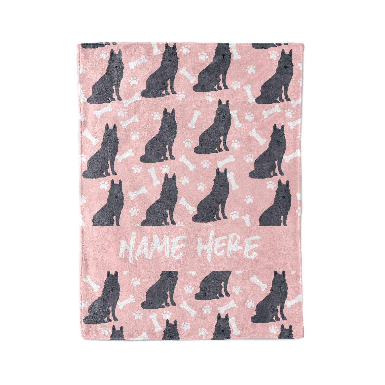 Custom German Shepherd Fleece & Sherpa Pet Blanket - Personalized Dog Blanket for Men, Women, Kids & Babies - Cozy Bedtime Gift for Dog Lovers, Moms & Dads - Perfect for Sofa, Bed & Travel Use