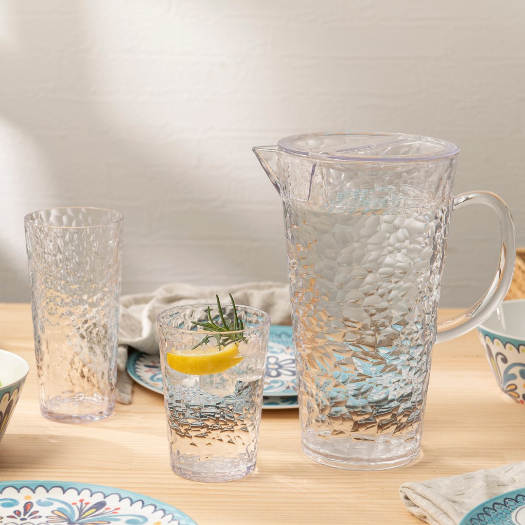 Premium ChillCraft Clear Highball Tumblers Set of 8 - 16oz Crystal Glass Cups for Cocktails, Iced Coffee & Smoothies - Perfect for Home Bars, Parties & Outdoor Gatherings