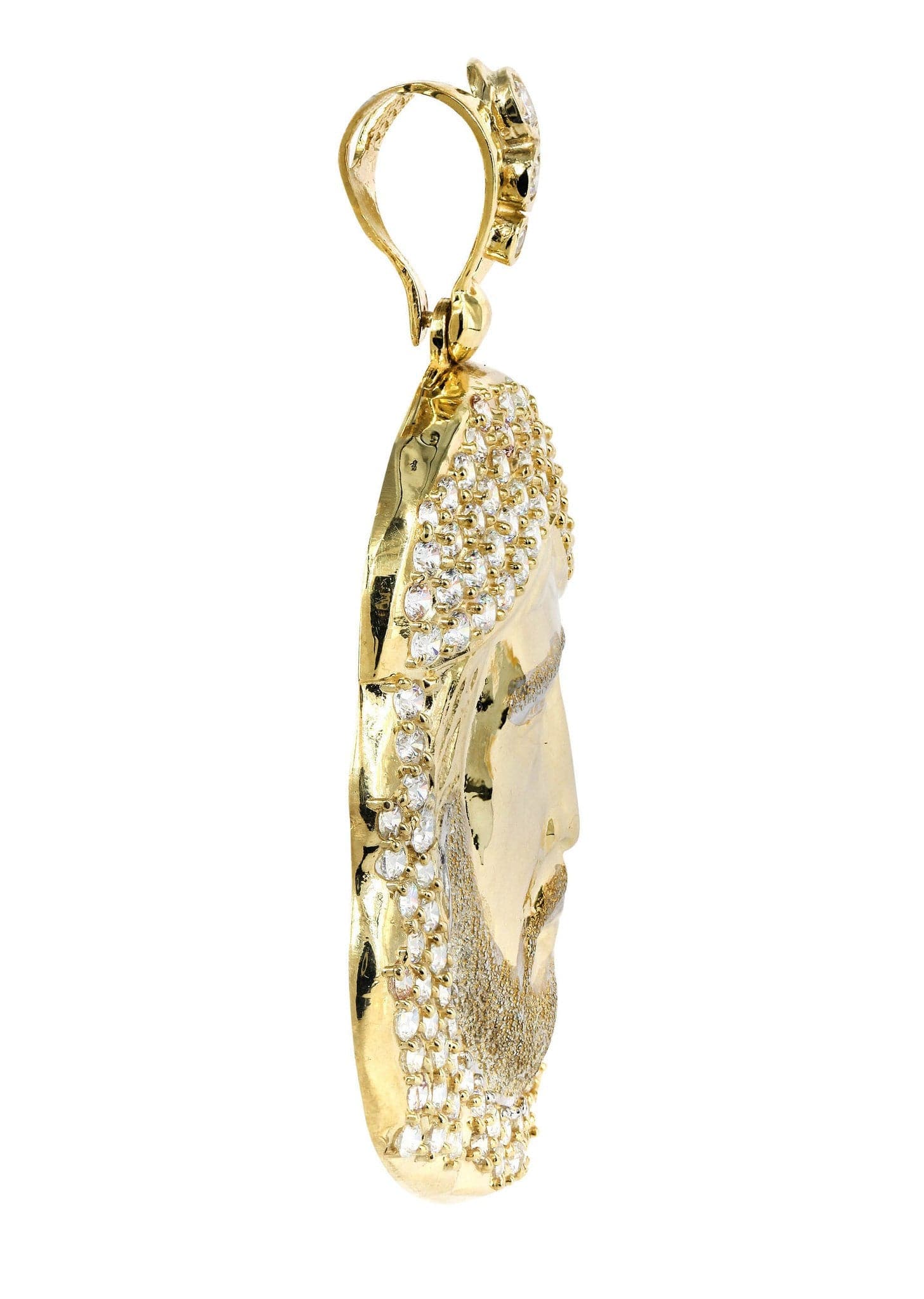 10K Gold Jesus Piece Pendant Necklace - 17.1 Grams Solid Gold Religious Jewelry for Men & Women - Perfect for Church, Gifts & Everyday Wear