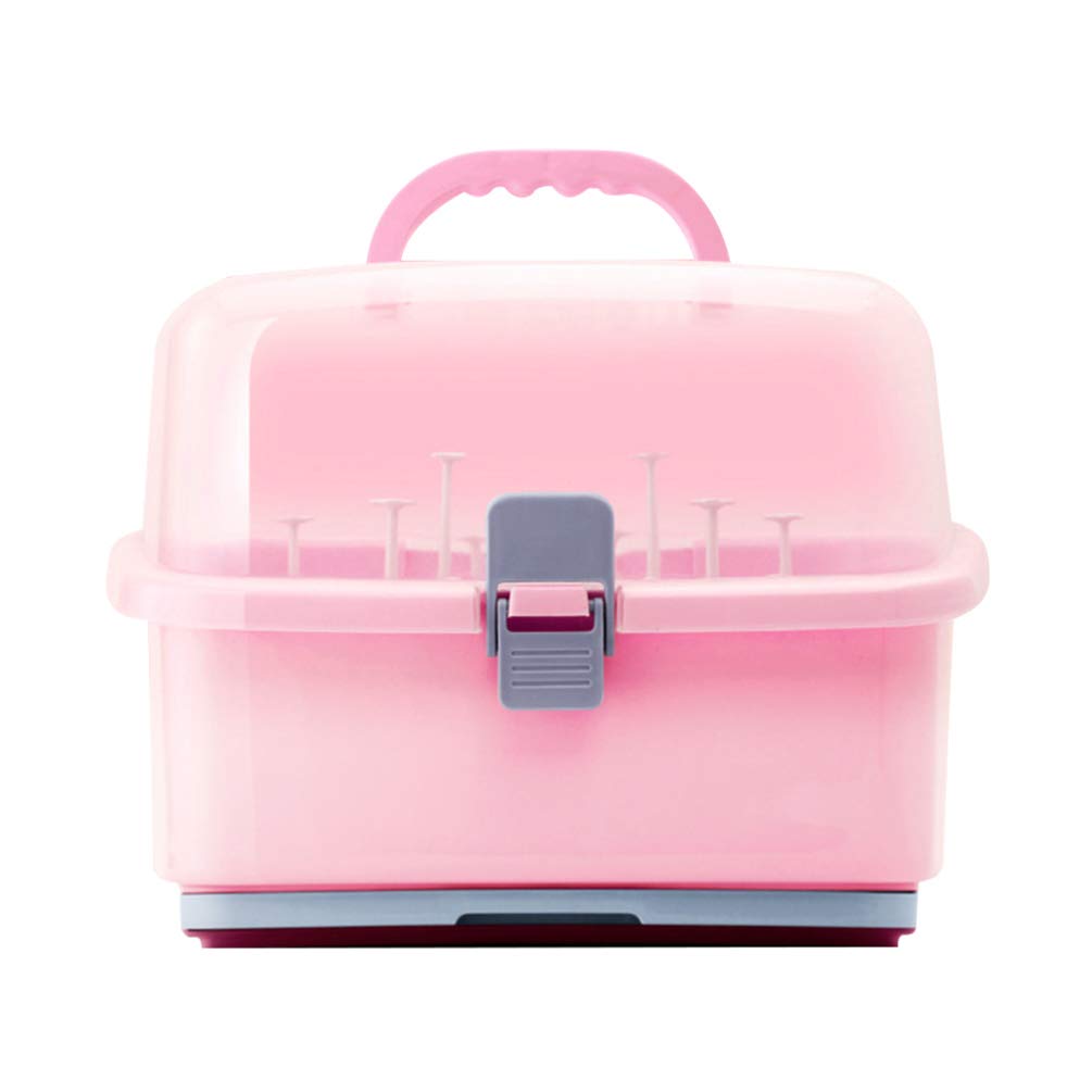 NUOBESTY Plastic Food Storage Containers with Lids - Airtight Sealed Kitchen Organizers for Baby Bottles, Milk Bottles, Cutlery & Tableware - Portable Infant Feeding Essentials for Home, Travel & Daycare Use