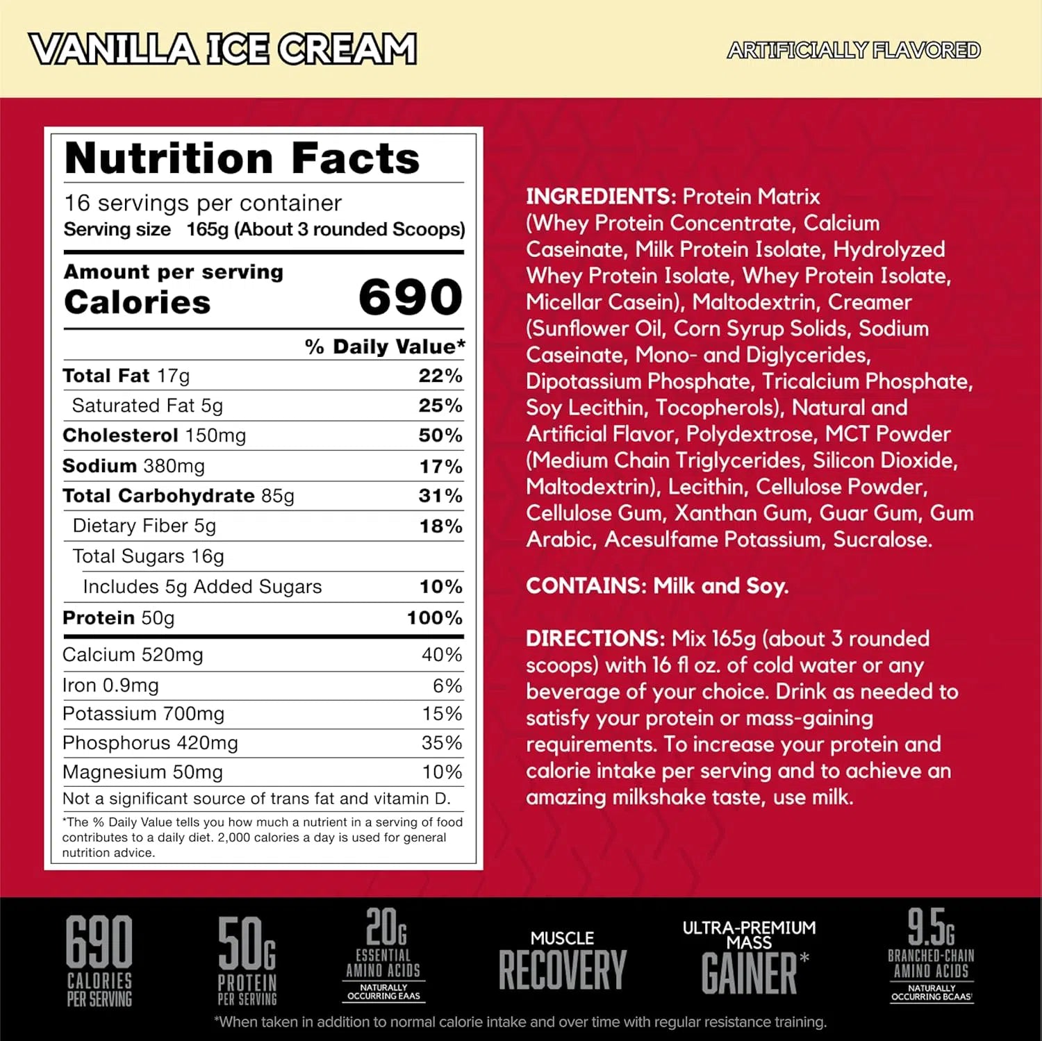 BSN TRUE MASS Weight Gainer Protein Powder - 6 lbs Chocolate Flavor for Muscle Growth & Recovery - Perfect for Bodybuilding, Post-Workout & Fitness Enthusiasts