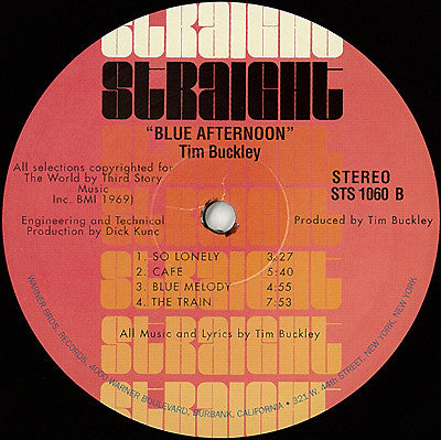 Tim Buckley - Blue Afternoon Vinyl LP Album (Reissue, Gatefold) - Near Mint (NM/M) Condition - Perfect for Jazz Collectors & Audiophiles