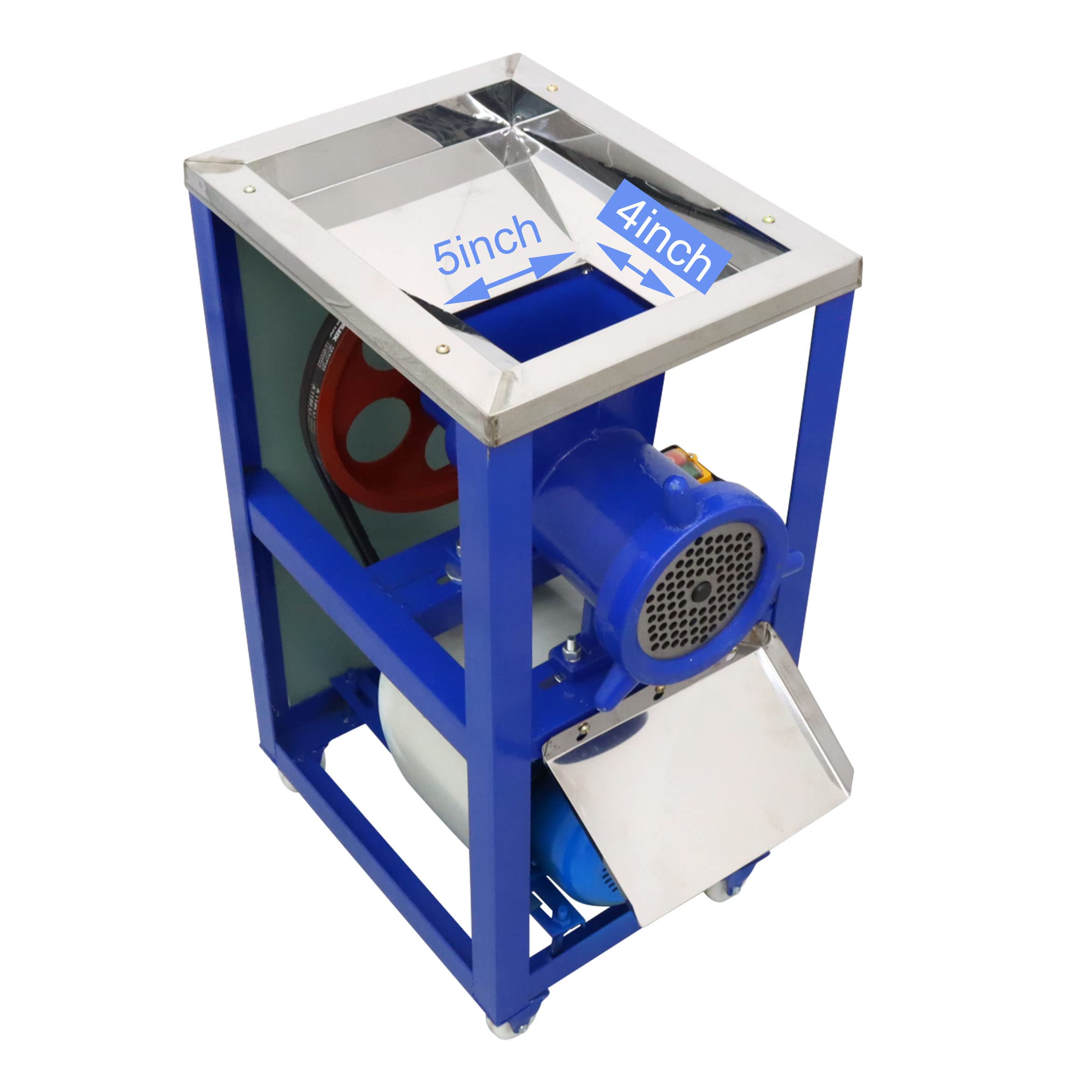 TECHTONGDA Commercial 2.2KW Electric Meat Grinder - Heavy Duty 220V Mincer with 8mm Plate for Chicken, Fish, Vegetables & Animal Feed - Durable Painted Iron Frame - Perfect for Butcher Shops, Restaurants & Home Kitchens