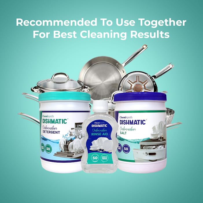 Premium Dishwasher Salt Powder (1kg) - Water Softener for Sparkling Clean & Spotless Dishes | Prevents Water Marks & Limescale | Universal Compatibility with All Dishwasher Brands | Ideal for Hard Water Areas | Perfect for Daily Dishwashing & Glassware Care