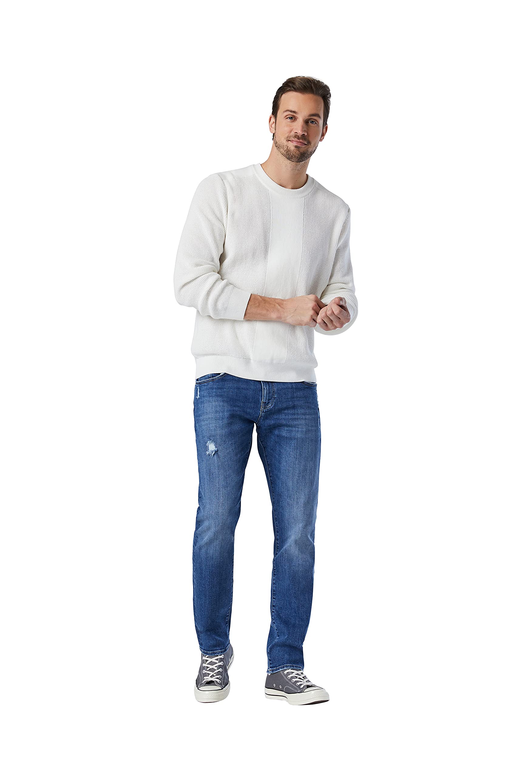 Mavi Men's Marcus Regular Rise Slim Straight Leg Jeans - Classic Denim Pants for Casual Wear & Everyday Style