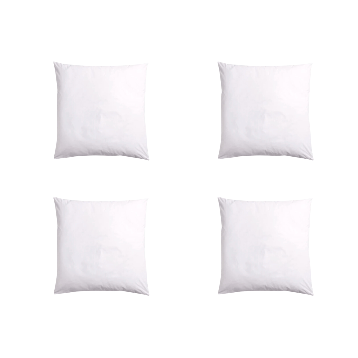 Premium 4-Pack Feather Cushion Inserts - Soft & Fluffy Pillow Fillers for Sofa, Bed, Chair Decor - Home & Living Room Comfort Accessories