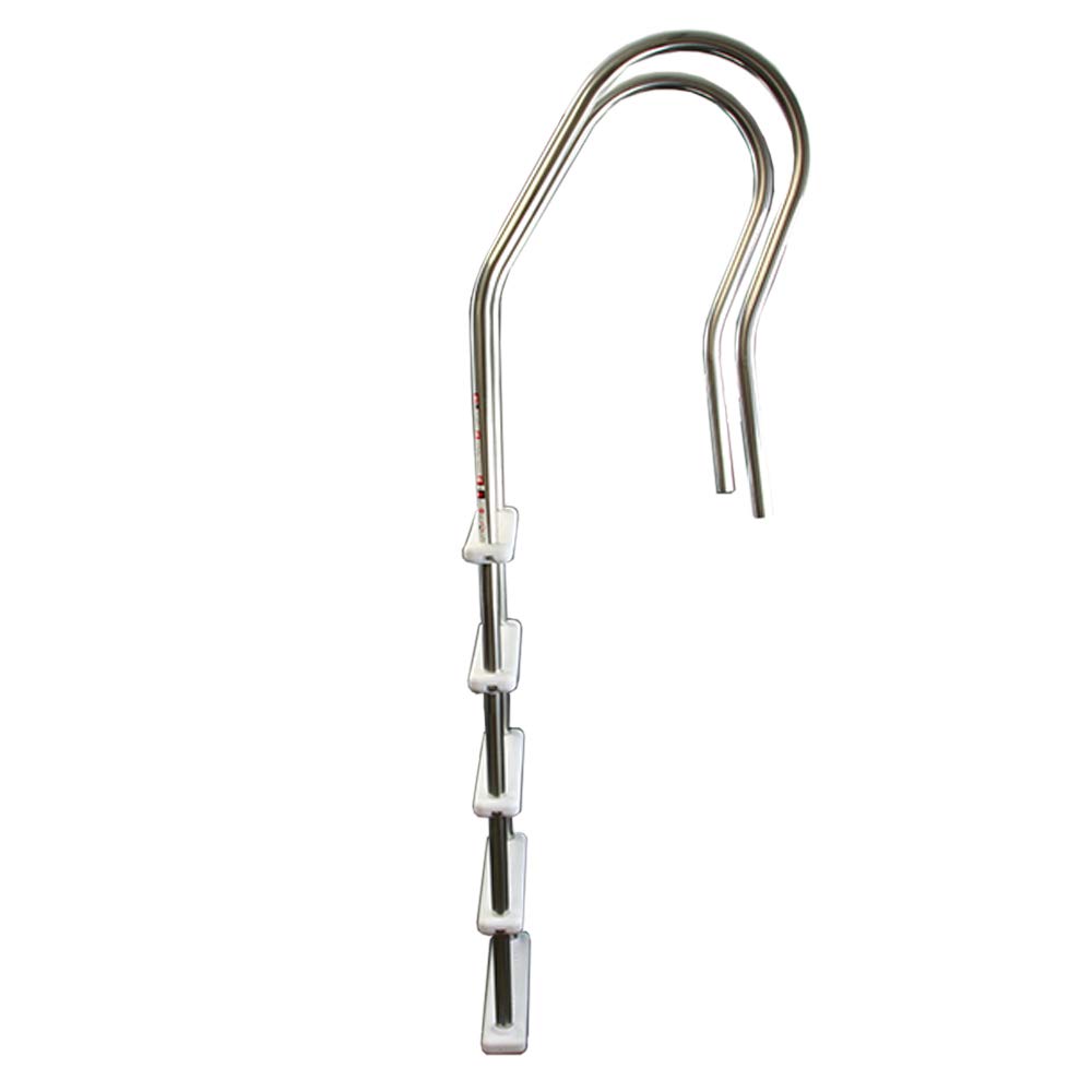 Aqua Select Hi-Rise Reverse Bend Stainless Steel Pool Ladder with Resin Steps | Durable Above Ground Swimming Pool Access Ladder | Perfect for Easy Entry & Exit in Backyard Pools