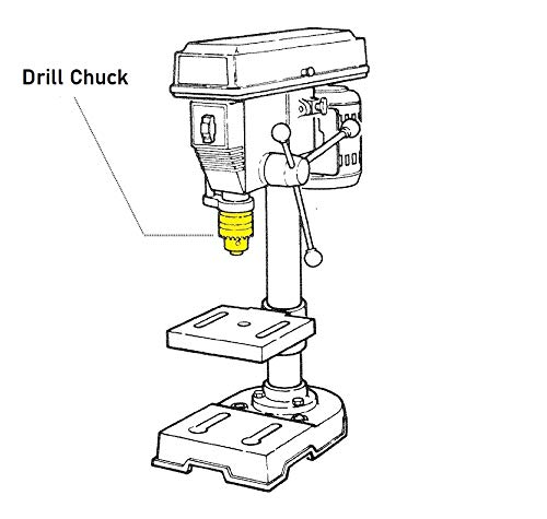 Heavy Duty Keyless Drill Chuck Replacement for Jet J-A5816 354550 15-Inch Drill Press | USA Made | Perfect for Woodworking, Metal Drilling & DIY Projects