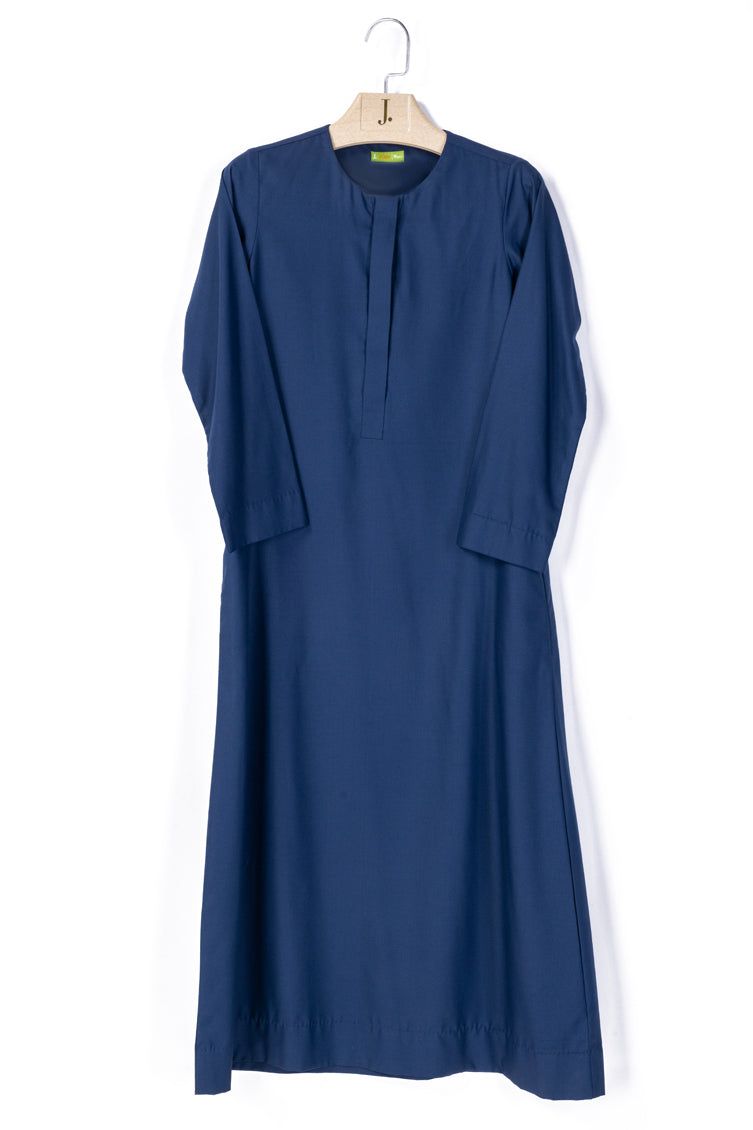 Premium Blended Navy Blue Jubba by J. Junaid Jamshed - Traditional Islamic Wear for Men - Perfect for Eid, Weddings & Special Occasions