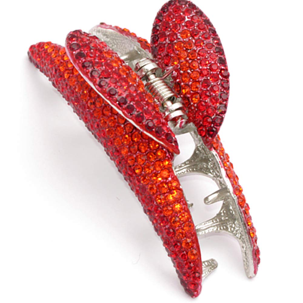 Faux Rhinestone Hair Claw Clips for Women - Large 3