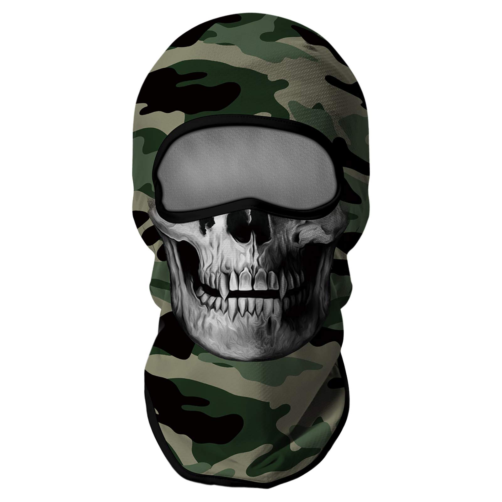 Venswell 3D Skull Balaclava Face Mask - Winter Ski Mask for Cycling, Motorcycle & Halloween Costume - Warm Full Face Cover for Outdoor Sports & Cosplay