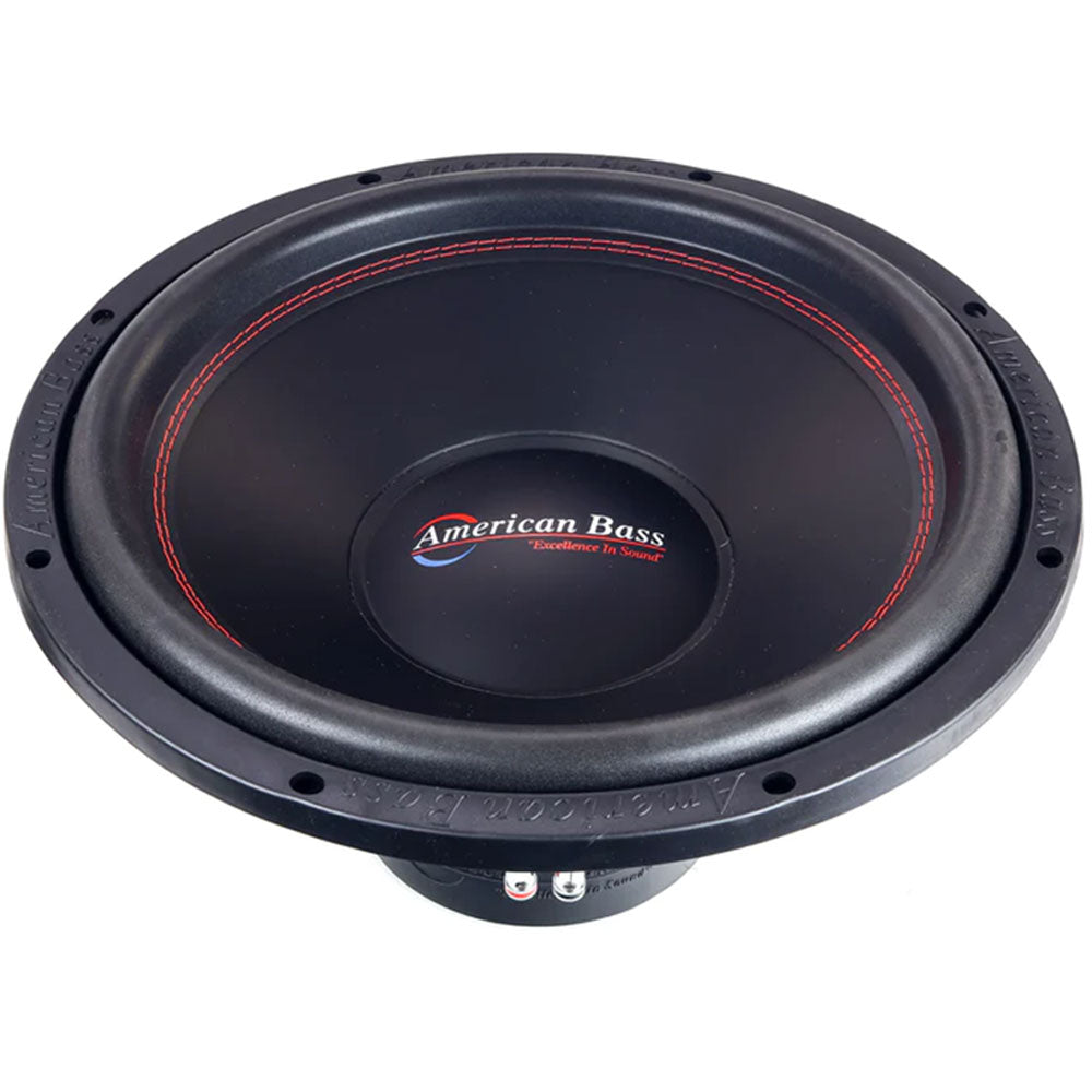 American Bass XO 1544 (XO1544) Dual 4 Ohm Voice Coil Car Subwoofer - 500 Watts RMS/1000 Watts Max Power, 125 oz Magnet - Perfect for Car Audio Systems & Bass Enthusiasts