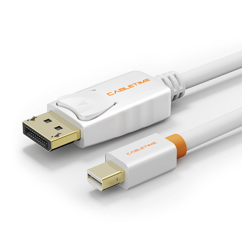 Premium Mini DisplayPort to DisplayPort Cable 4K 60Hz Gold-Plated - High-Speed Video Cord for PC, Mac, Laptop, Monitor - Perfect for Gaming, Home Office & Multimedia Setup