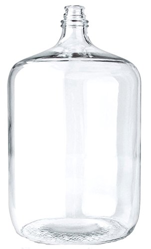 6.5 Gallon Glass Carboy for Homebrewing Beer & Winemaking - Midwest Homebrewing Supplies - Perfect for Fermentation, Secondary Fermenter, Kombucha Brewing & Mead Making