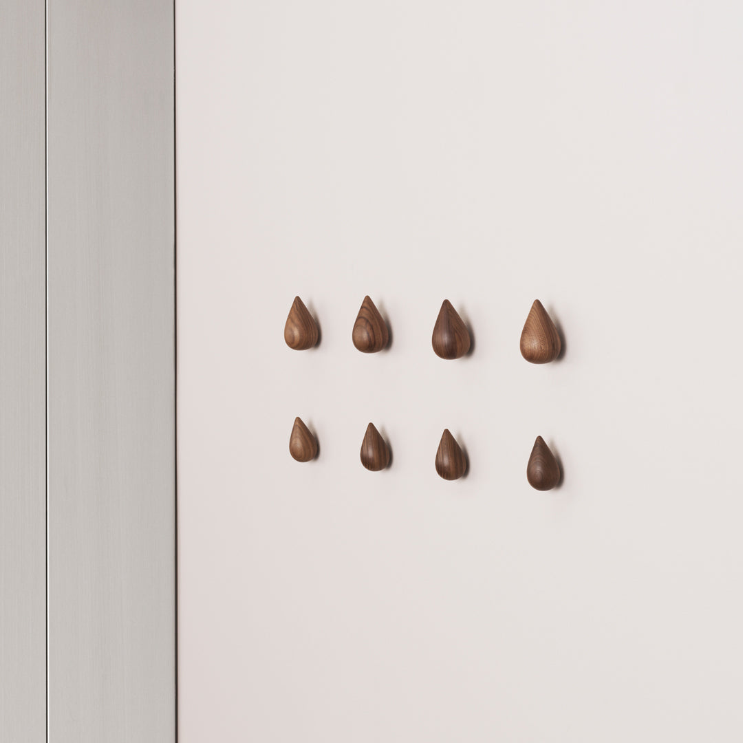Dropit Hooks - 2 Pack (Set of 4) - Heavy Duty Wall Hooks for Hanging Coats, Hats & Bags - Perfect for Entryway, Closet & Garage Organization