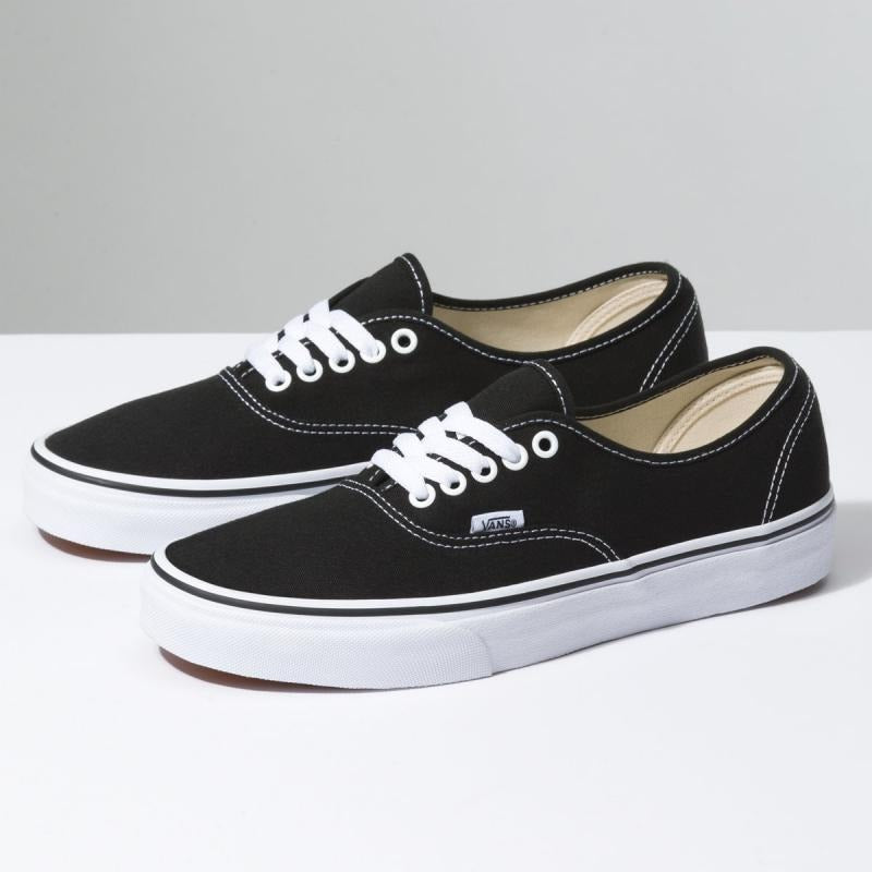 Vans Authentic Black & White Sneakers for Men & Women - Casual Skate Shoes for Streetwear & Everyday Comfort
