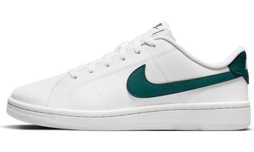 White/Dark Teal Green