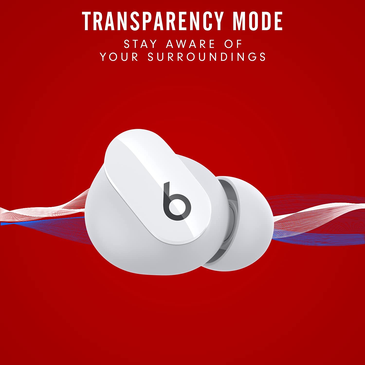 Beats Studio Buds - True Wireless Noise Cancelling Earbuds with Active Noise Cancellation - White (Renewed Premium) - Perfect for Workouts, Commuting & Travel