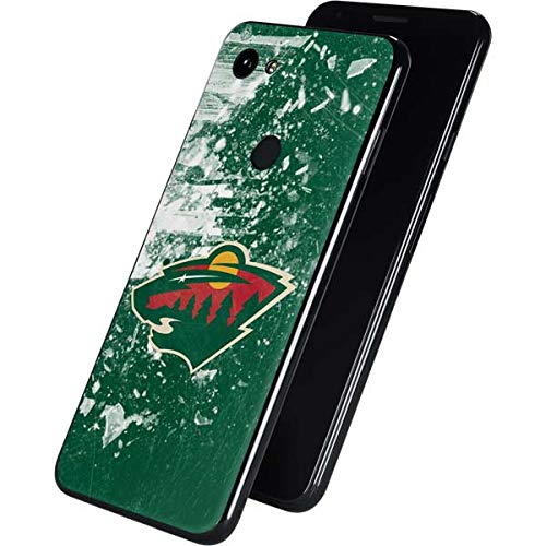 Officially Licensed NHL Minnesota Wild Frozen Design Skin Decal for Google Pixel 3a XL - Protective Phone Cover with Premium Vinyl - Perfect for Hockey Fans & Winter Sports Enthusiasts
