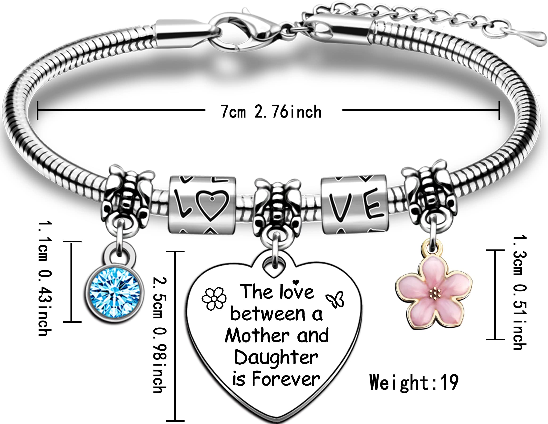 JMIMO Adjustable Snake Charm Mother Daughter Bracelet Set - Elegant Bangle Jewelry for Women & Girls - Perfect Birthday, Christmas & Family Gifts - Ideal for Matching Outfits, Special Occasions & Daily Wear