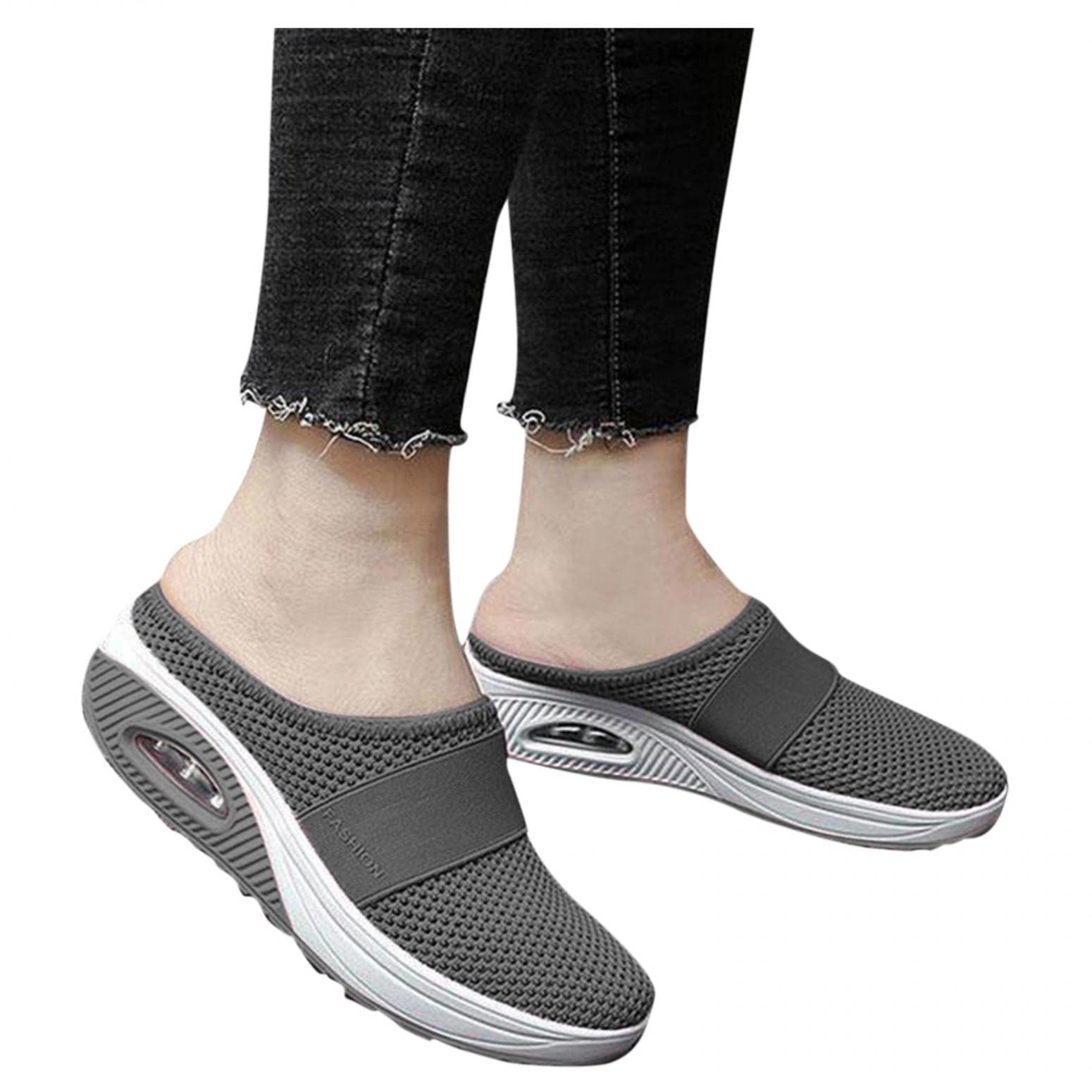 Women's Comfortable Fashion Sneakers with Arch Support - Diabetic & Air Cushion Platform Walking Shoes for Women | Perfect for Work, Travel & Everyday Wear