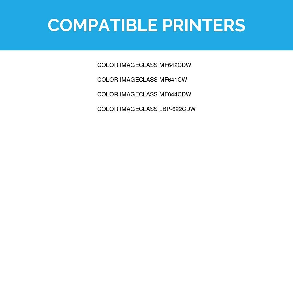 LD Compatible Toner Cartridge 3-Pack for Canon 054H High Capacity (Cyan, Magenta, Yellow) - Works with Canon Color imageCLASS MF642Cdw | Reliable Printing for Office & Home Documents, Photos & Presentations