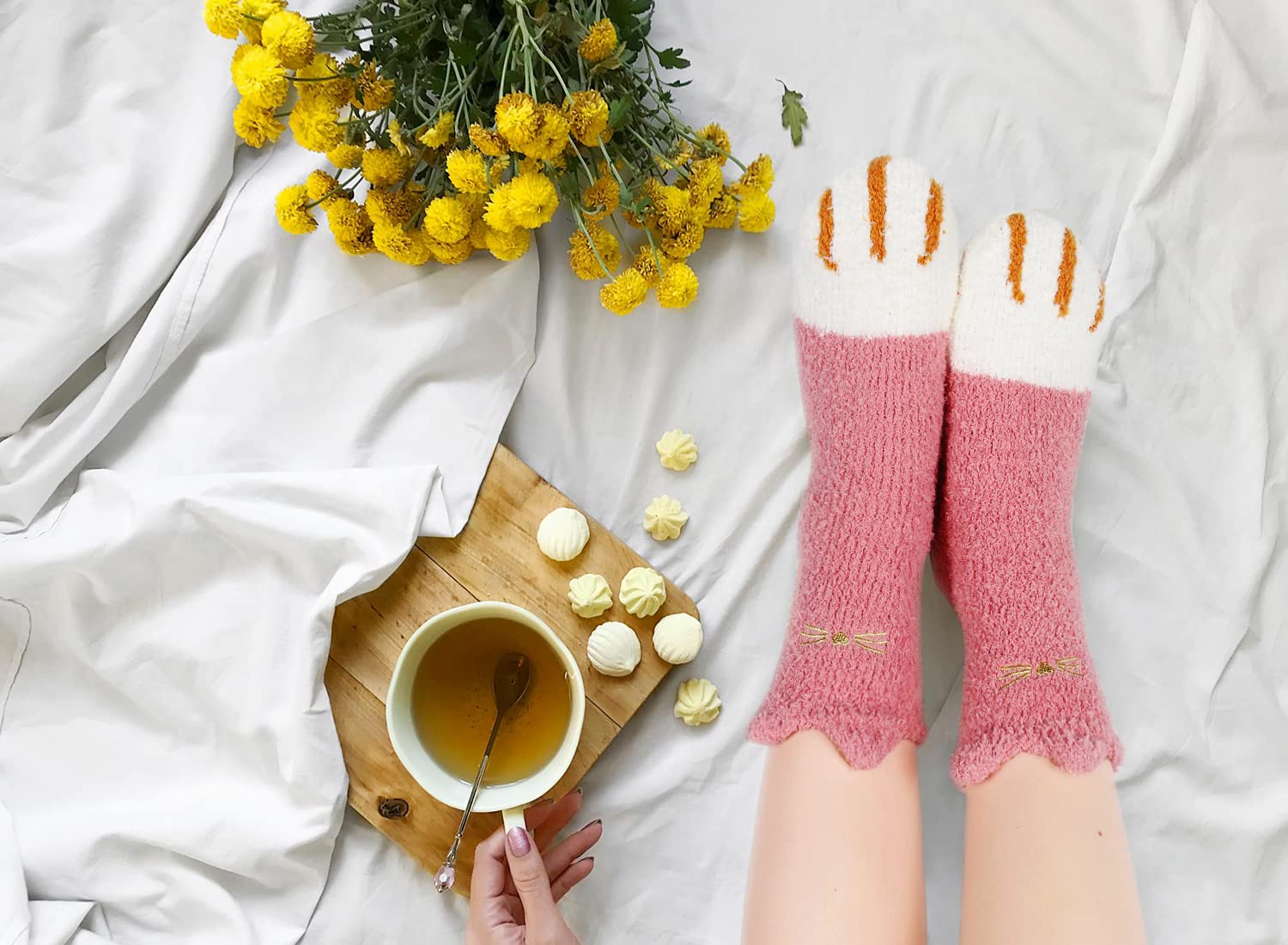 Benefeet Fuzzy Socks for Women - Warm Winter Plush Socks for Indoor & Sleep