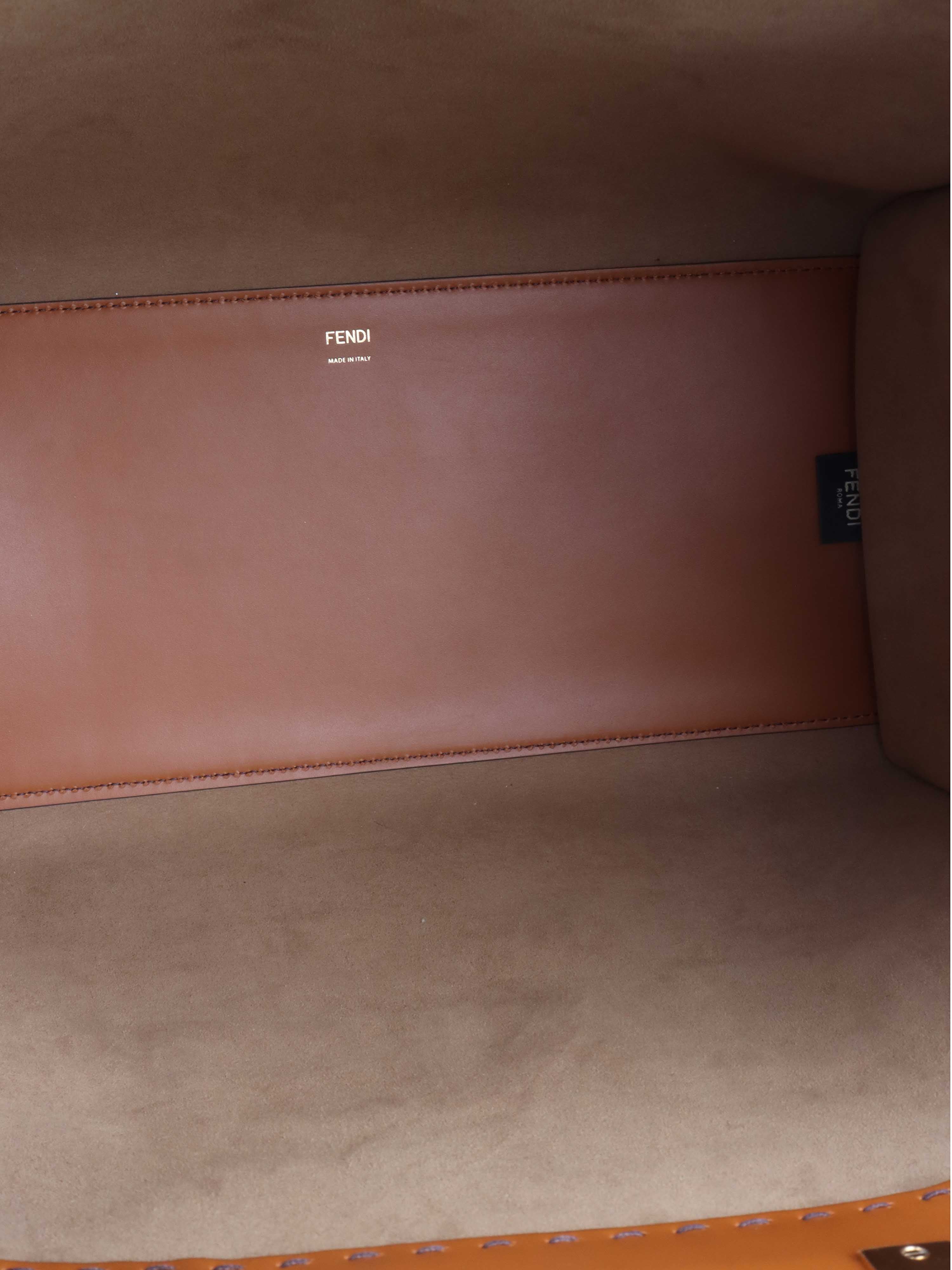Fendi Large Sunshine Tote Bag in Tan Leather - Luxury Designer Handbag for Women, Perfect for Work, Travel & Everyday Use