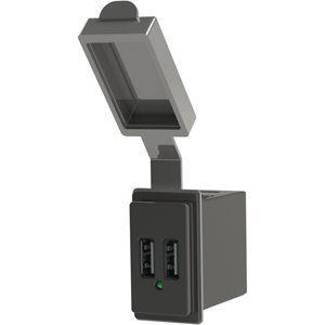 Premium Dual USB Car Charger 24V - Fast Charging for Boats, RVs & Trucks - Waterproof & Durable for Marine & Outdoor Use