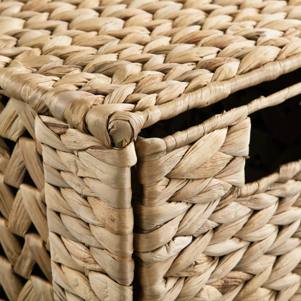 6-Tier Water Hyacinth Storage Basket Organizer - 18.5x14.6x39.4 Inches for Home, Office & Garage Organization - Perfect for Toys, Tools, Blankets & Clutter Control