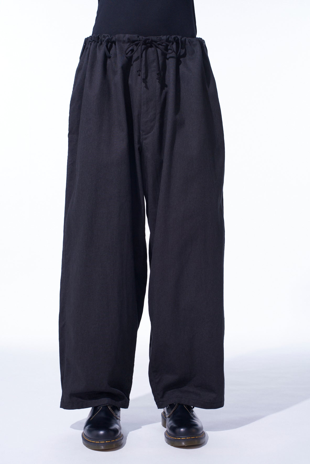 **Cotton Drill Drawstring Wide Leg Pants for Women - Comfortable Casual Lounge & Travel Pants**