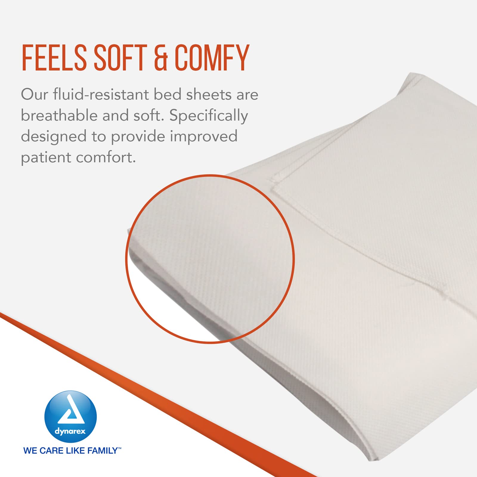 Dynarex Disposable Bed Sheets - 30x83 Inch Waterproof Medical Cot Covers for Mattress, Stretcher & Gurney - Breathable Non-Woven Fabric Fitted Sheets (50 Count) - Ideal for Hospitals, Clinics & Home Care Use