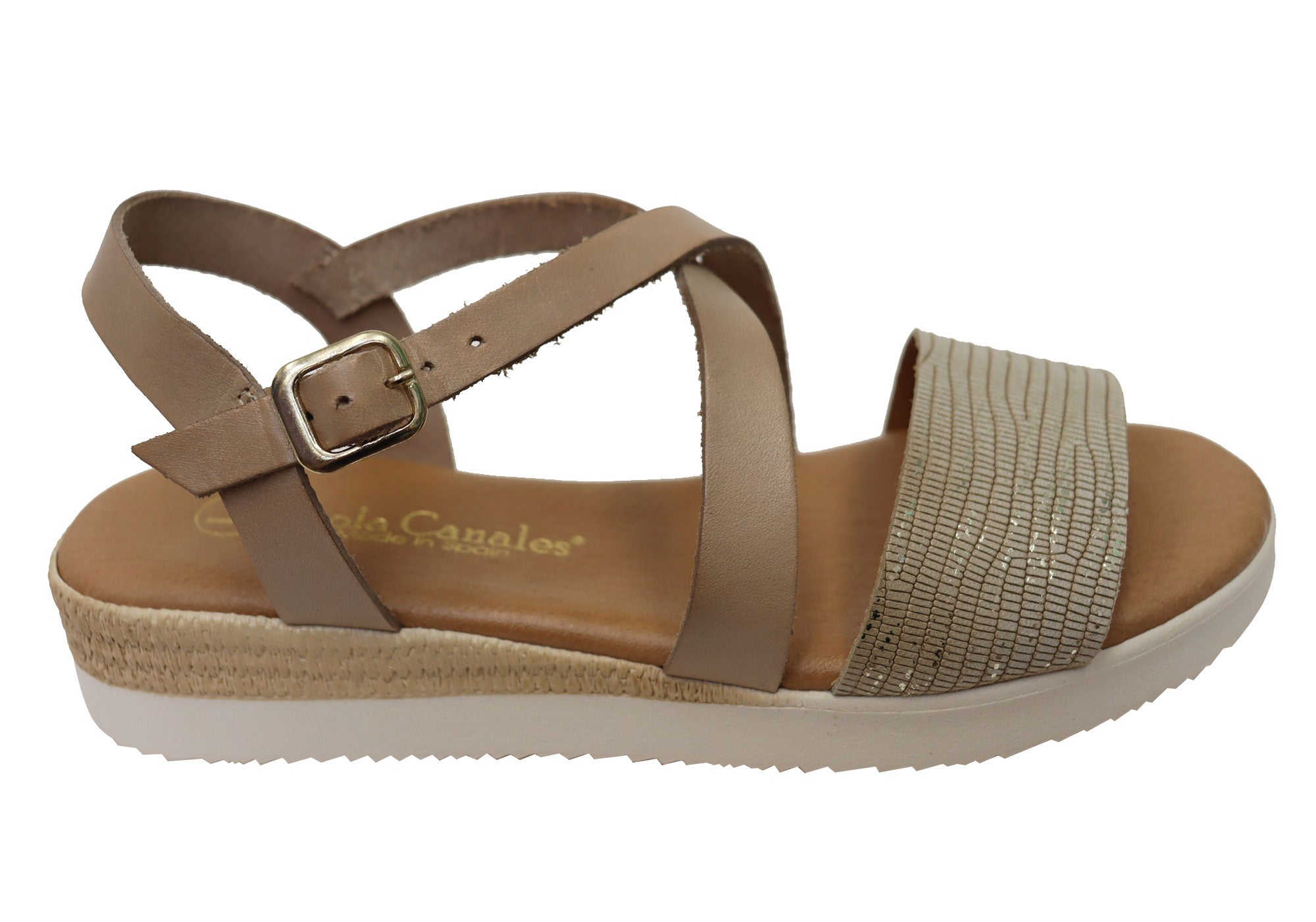 Lola Canales Cambridge Women's Comfort Leather Sandals - Handmade in Spain - Perfect for Summer Travel, Beach Vacations & Casual Outings
