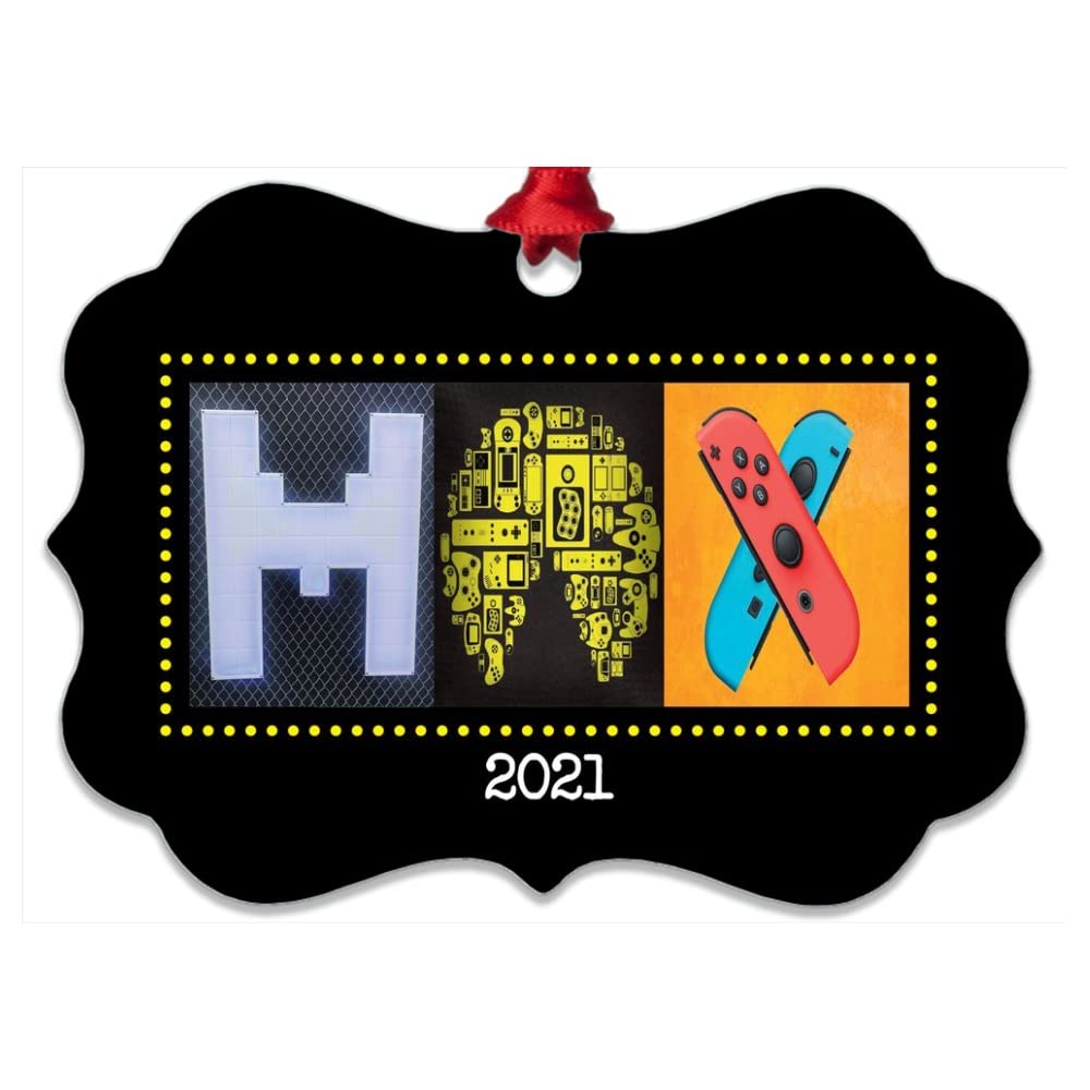 Custom Metal Video Game Christmas Tree Ornament - Personalized 3
