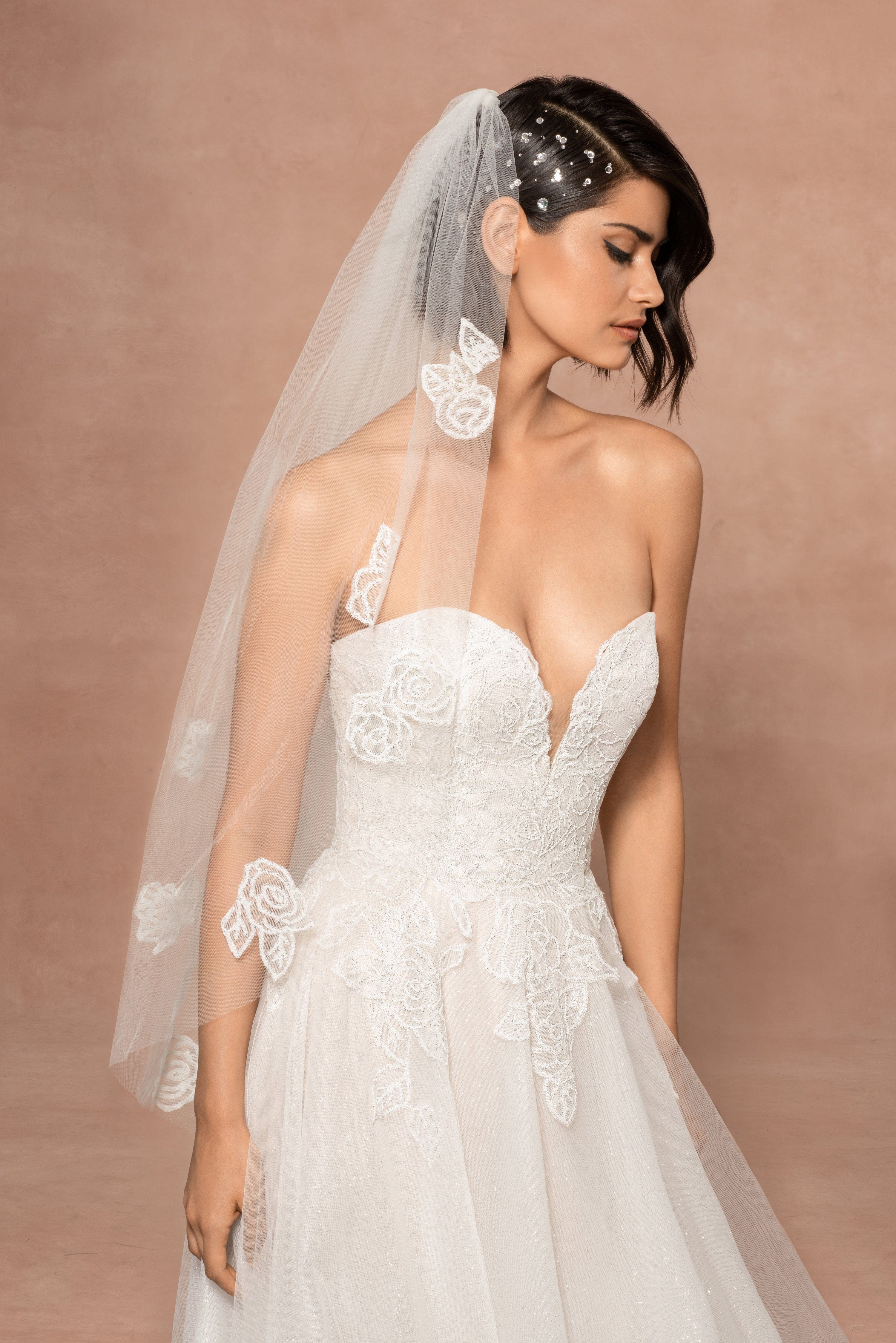 Hayley Paige Wynn 12011 Blush Wedding Dress Size 10 - Perfect for Bridal Showers, Vow Renewals & Formal Occasions
