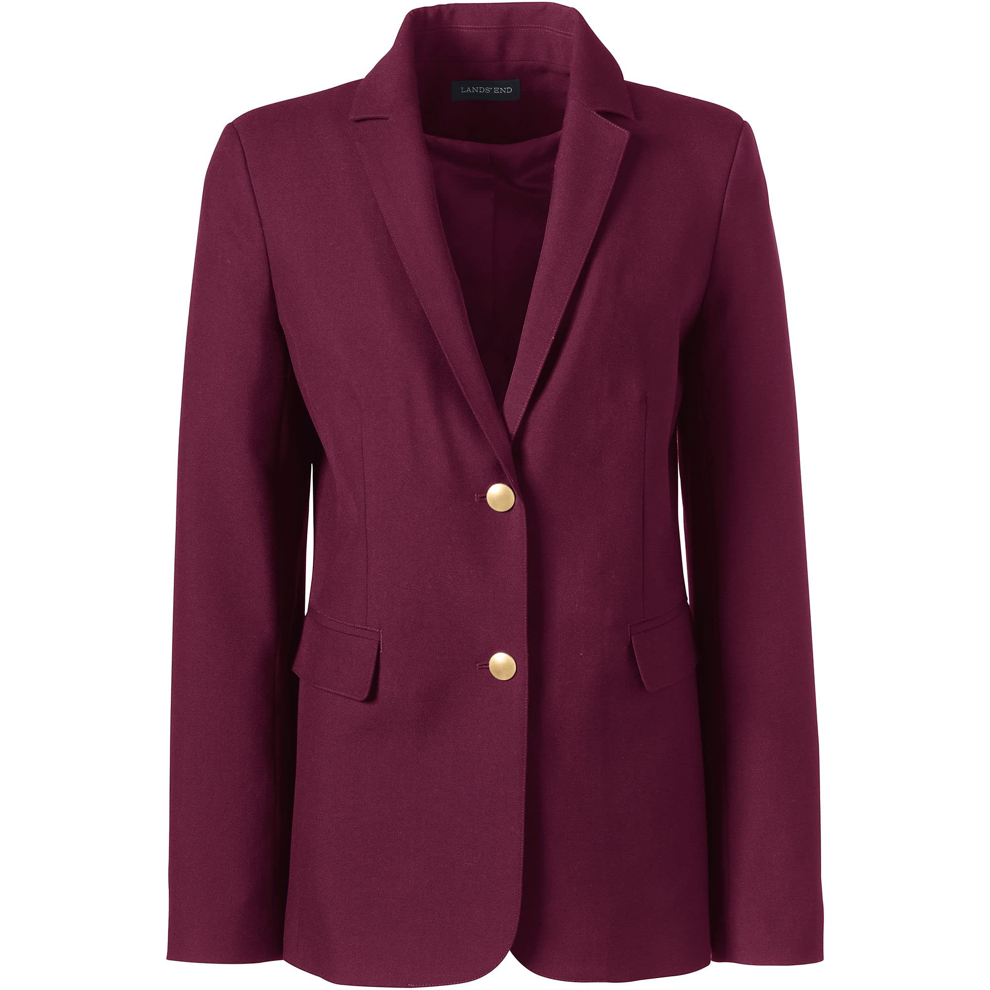 Lands' End Women's Hopsack Blazer - Classic School Uniform Jacket for Professional & Academic Wear | Perfect for Office, Classroom & Formal Occasions