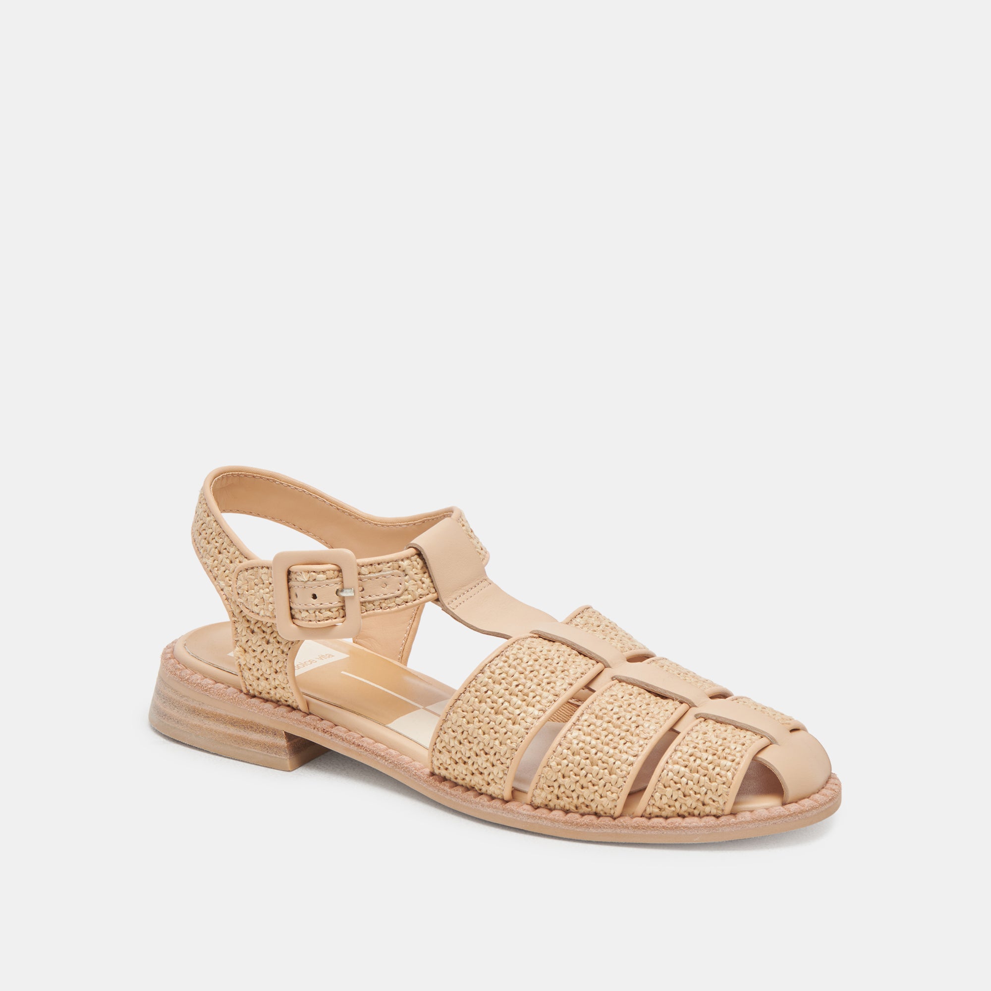 HOLIS Women's Lightweight Natural Raffia Sandals - Comfortable Summer Beach Walking Shoes for Vacation & Outdoor Activities