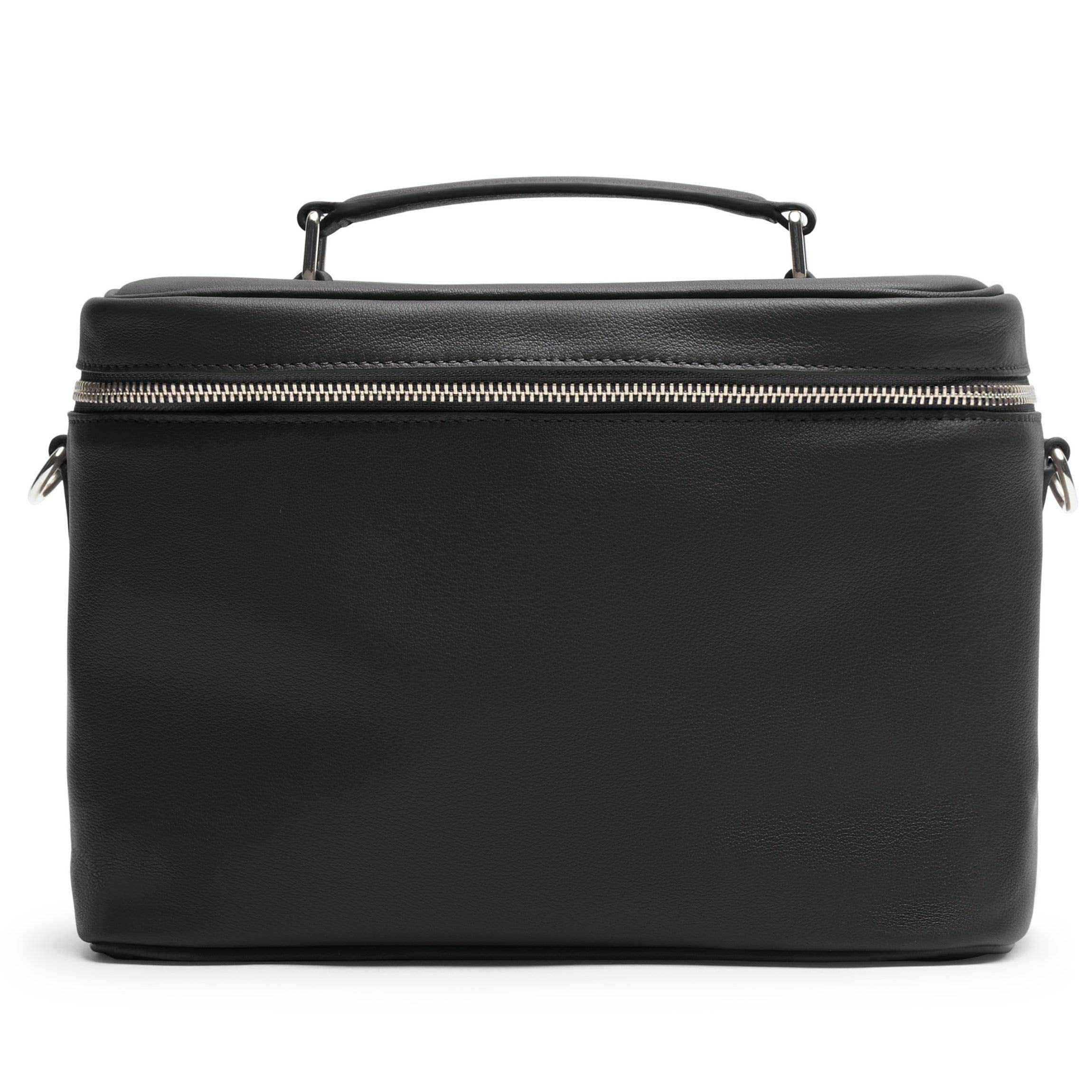 Leatherology Black Onyx Extra Large Train Case - Premium Cosmetic Makeup Bag Organizer for Women with Removable Divider System | Perfect for Travel, Salon Professionals & Makeup Artists