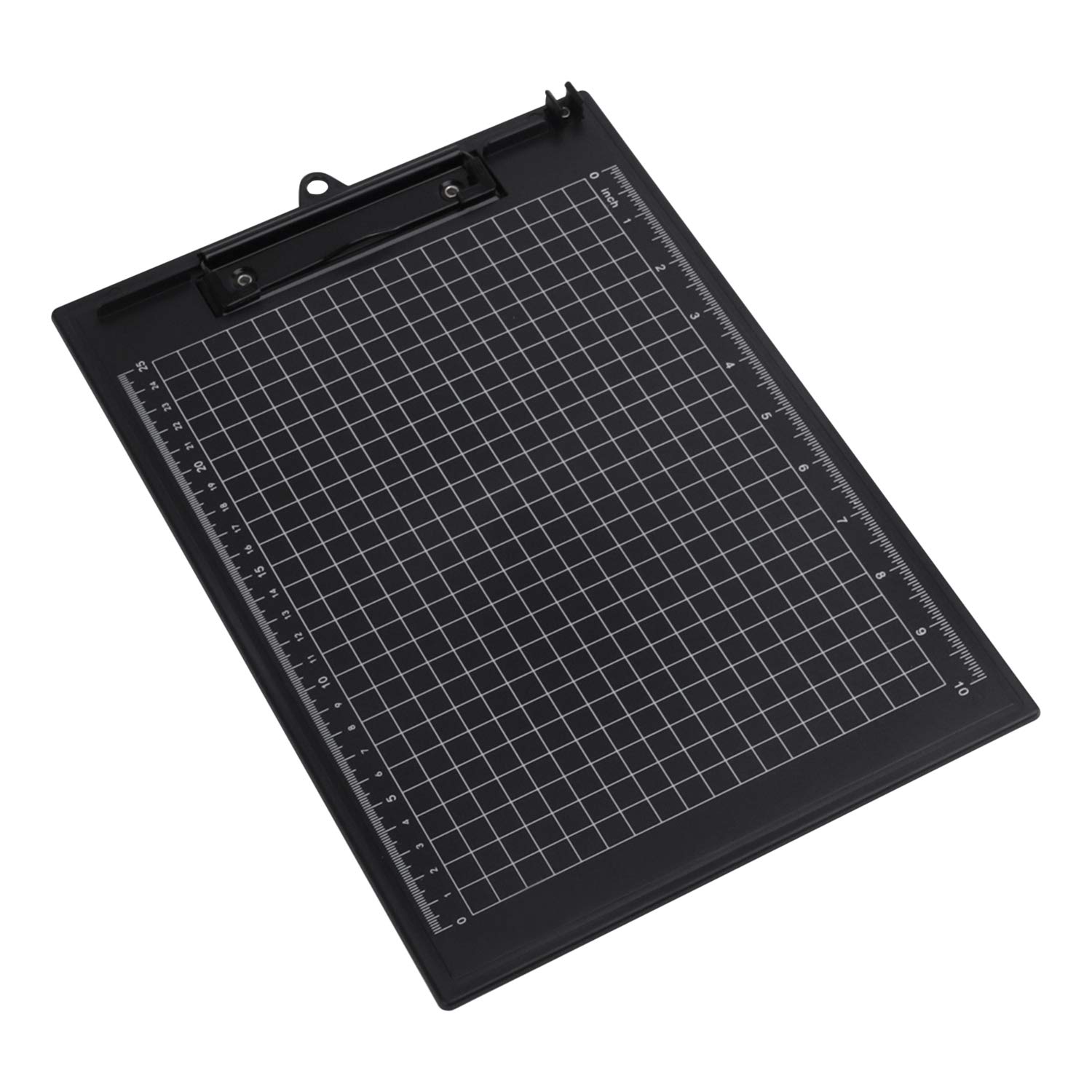 A4 Letter Size Clipboard with Hanging Hole - Plastic Storage Clipboard with Pen Clip, Writing Pad & File Folders - Business Document Holder with CM/INCH Dual Scales - Perfect for School, Office Meetings & Classroom Organization