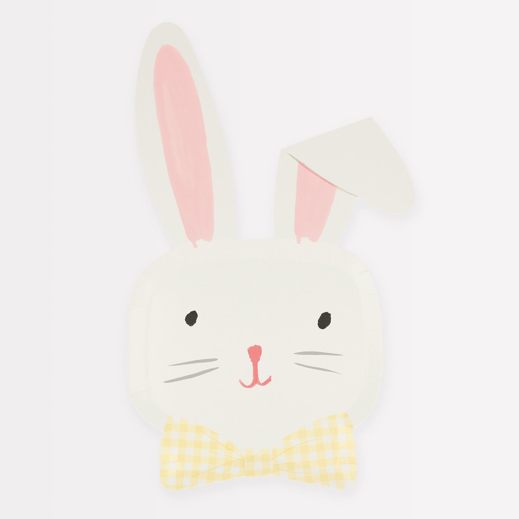 Easter Bunny Plates - 12 Pack Bunny Themed Paper Plates for Easter Party Decorations, Kids Birthday, Spring Celebrations & Holiday Tableware