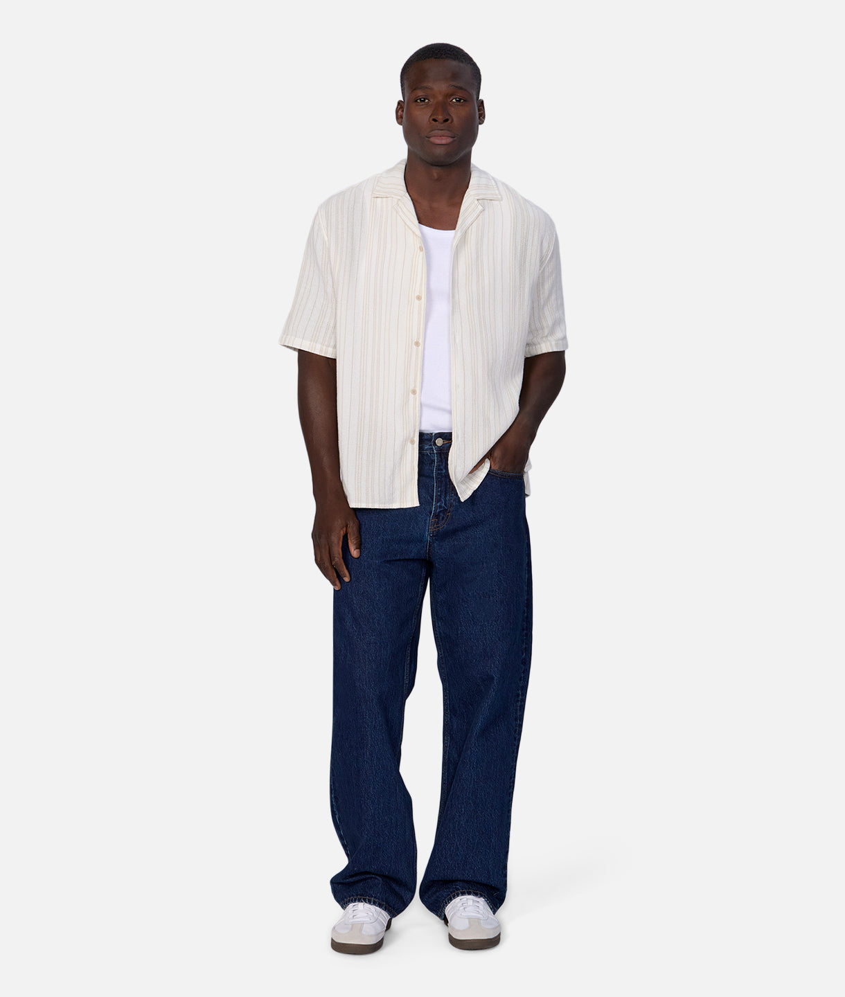 Oliveto Short Sleeve Shirt for Men - Off White Beige Casual Button Down Shirt | Perfect for Summer Outfits, Office Wear & Casual Dates